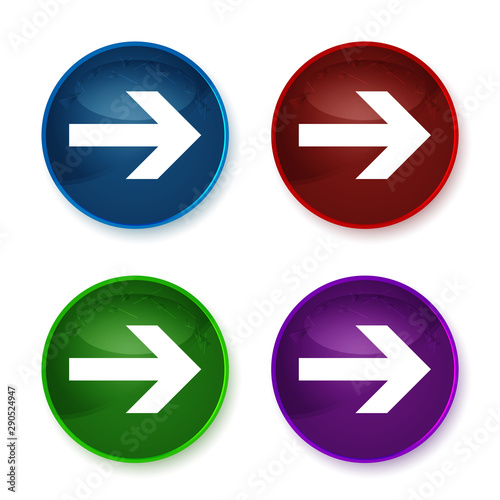 Free Download Next arrow icon shiny round buttons set illustration - GFXLoad