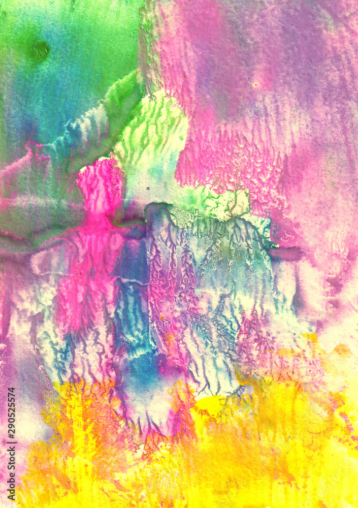 Fototapeta premium Abstract hand-made pattern, multi-colored background, imitation oil painting