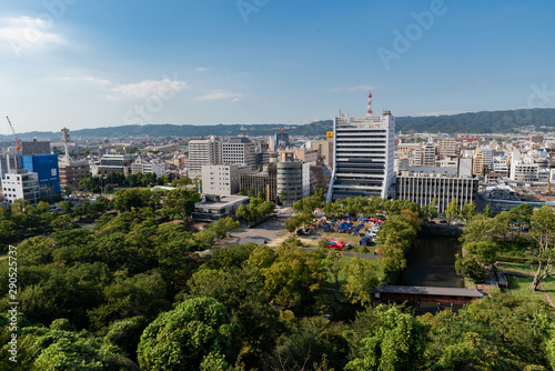 和歌山城天守閣からの風景