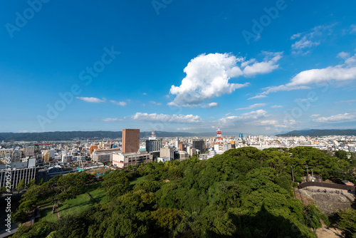 和歌山城天守閣からの風景