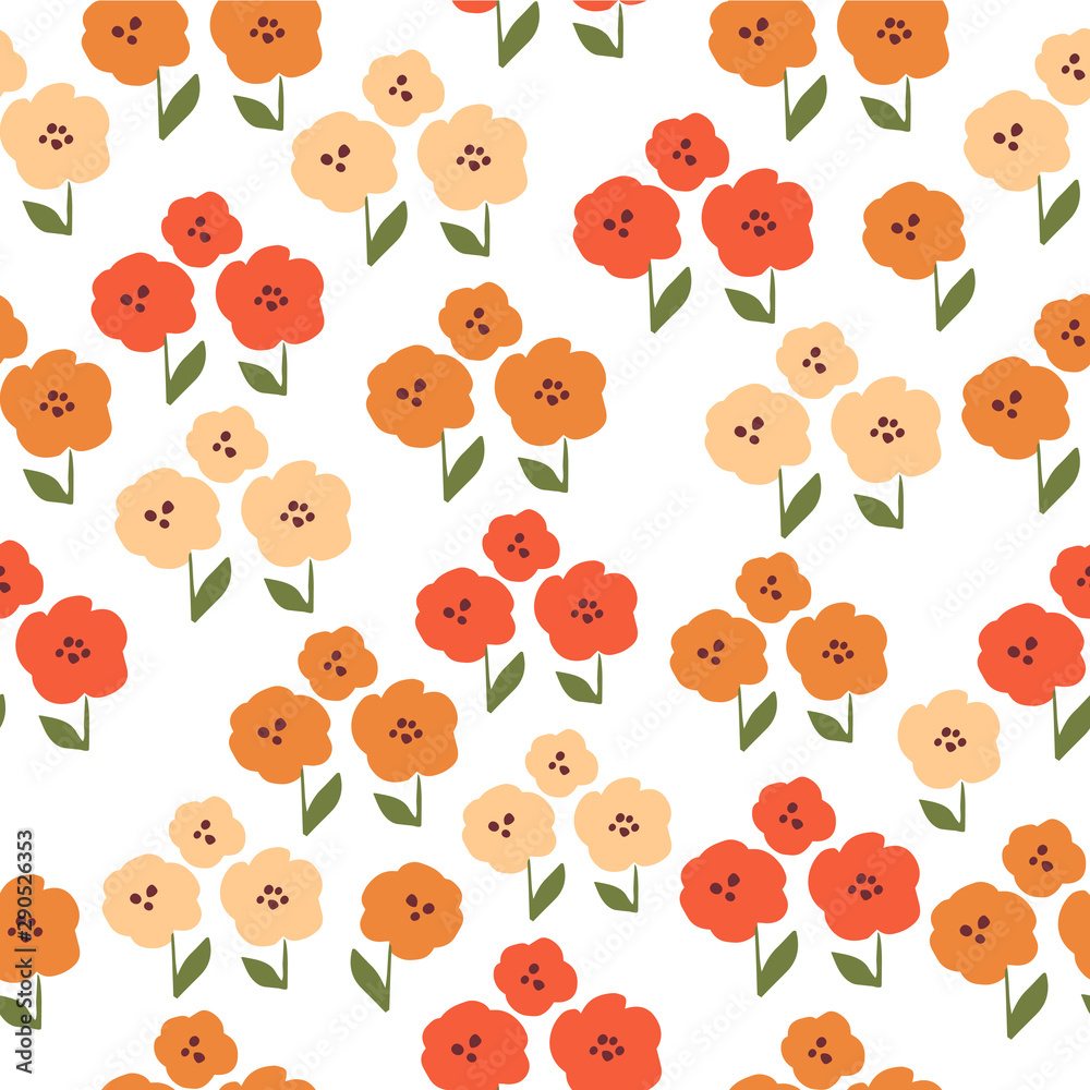 Fall and autumn season seamless pattern. Hand drawn scandinavian style repeated background texture for fabric, textile, wrapping paper, wallpaper surface design. Fall and autumn season seamless pattern. Hand drawn scandinavian style repeated background texture for fabric, textile, wrapping paper, wallpaper surface design.