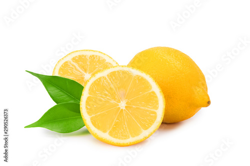 lemon on a white background