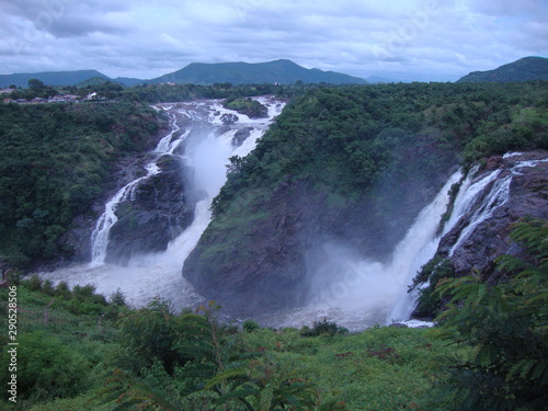 waterfall scene