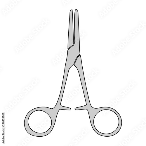 Medical scissors vector illustration