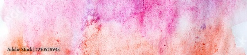 banner of abstract painted colorful watercolor background © dashtik