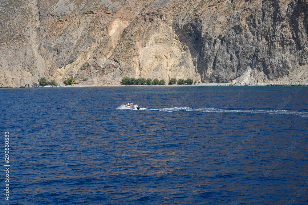 Obraz premium Karge Küstenlandschaft bei Sfakia, Südküste Kreta, Griechenland