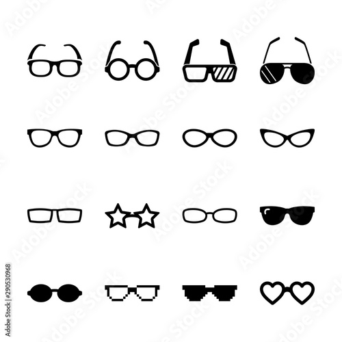 glasses solid icon