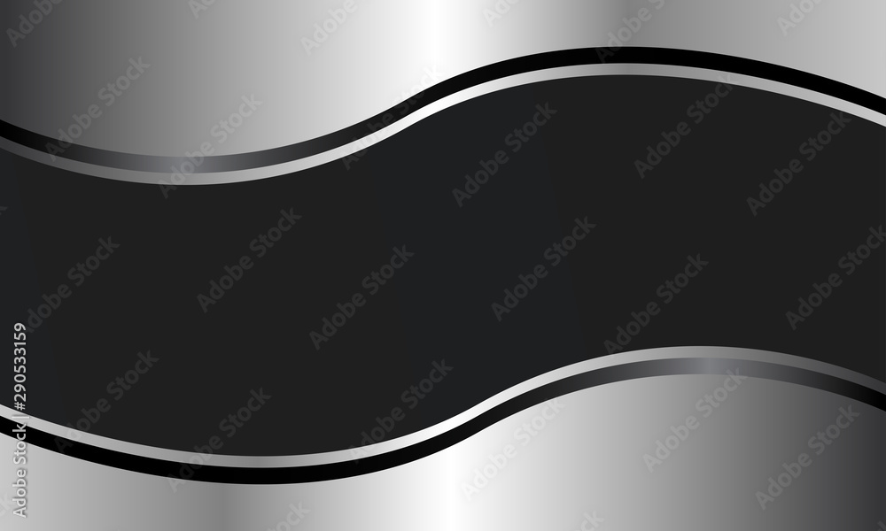 Fototapeta premium Tapeta z falą metalową