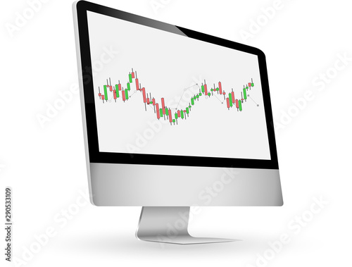 Ecran sur le theme du trading