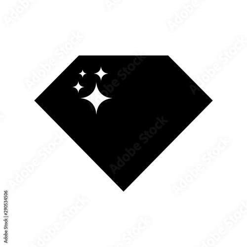 Diamond icon, logo isolated on white background
