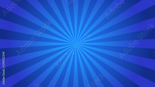Starburst abstract blue background photo