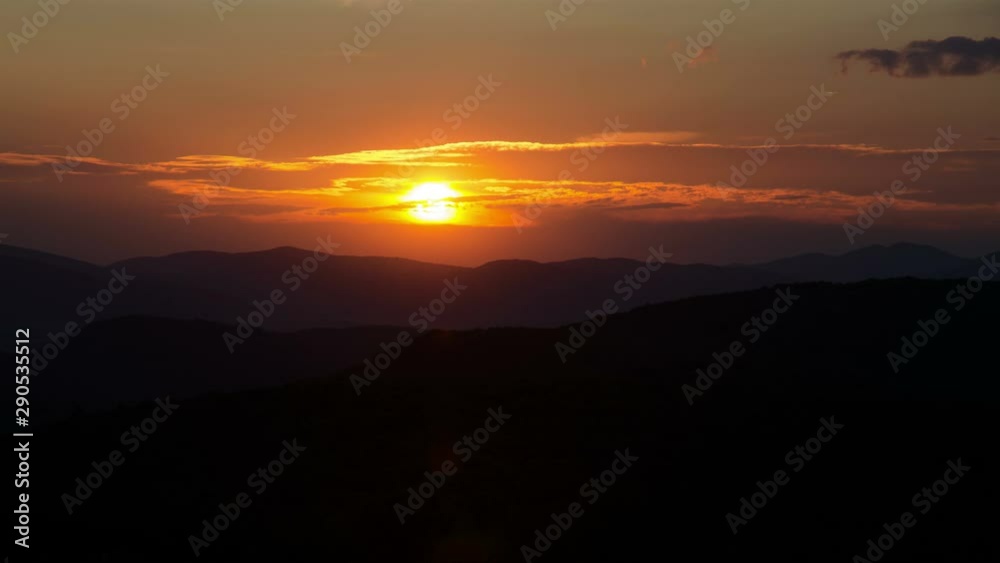 Beautiful colors of sunrise over landscape Time lapse Beautiful colors of sunrise over landscape Time lapse