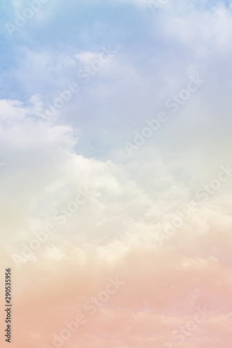 cloud background with a pastel colour