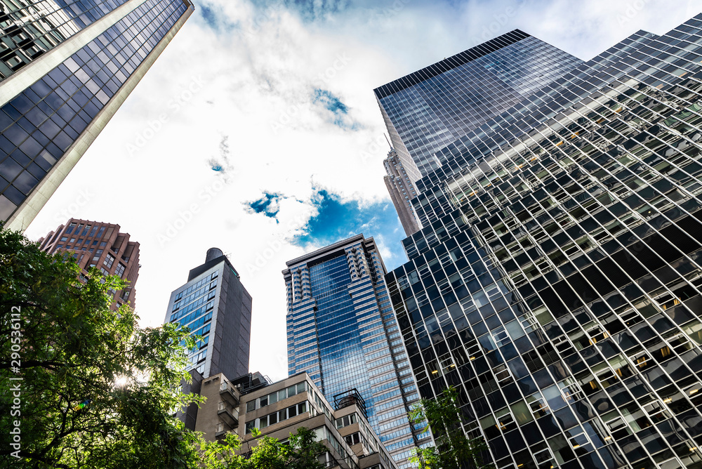 Obraz premium Modern skyscrapers in Manhattan, New York City, USA