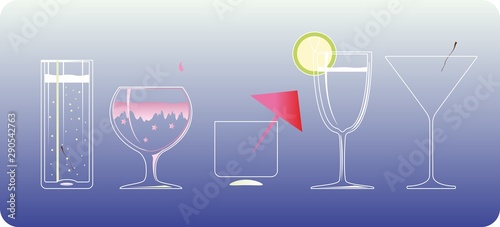 Copas vasoy y Cocktail