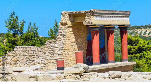 Knossos palace on a Crete island in Greece