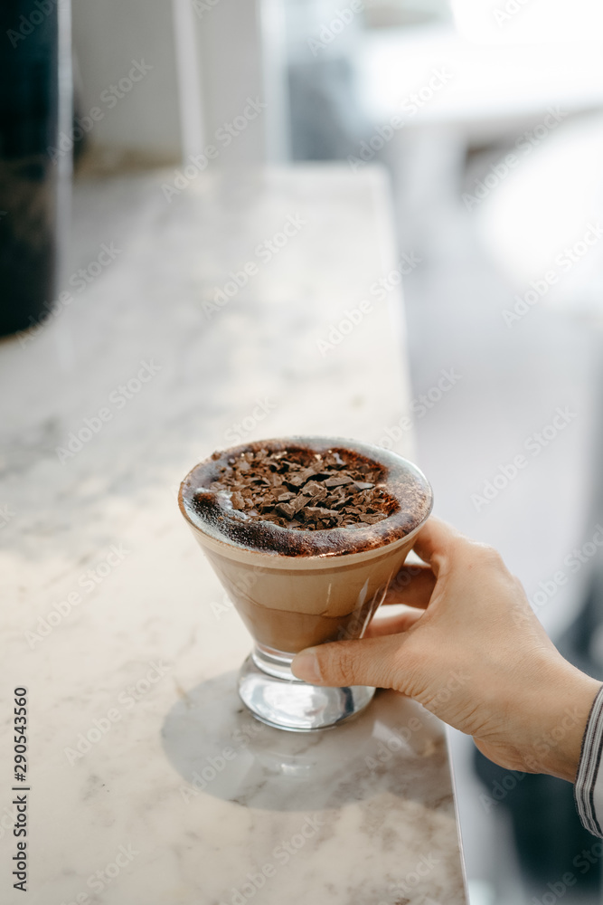 Chocolate in hand Chocolate in hand