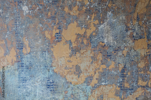 Bluish Old Weathered Concrete Wall Texture © bojanzivkovic