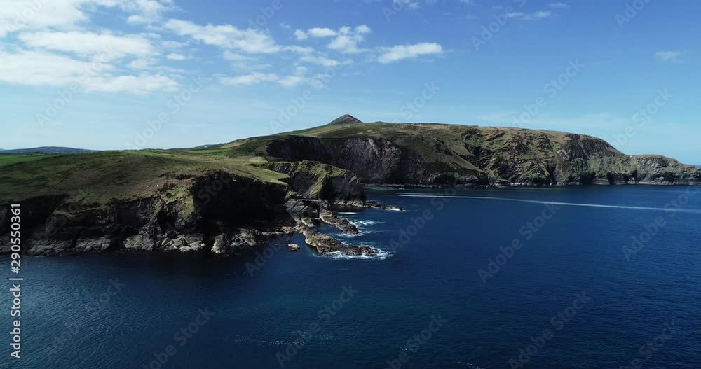 Wide aerial, Valentia Island off the coast of Ireland Wide aerial, Valentia Island off the coast of Ireland