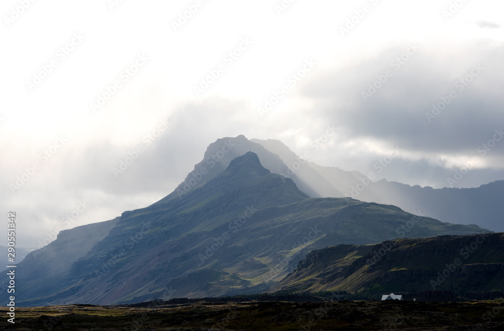 ICELAND : Djupivogur is a small town and harbor in the eastern fjords, Iceland, Europe.