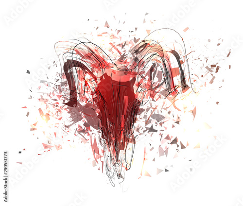 Vector abstract chaotic background.