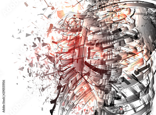 Vector abstract chaotic background.