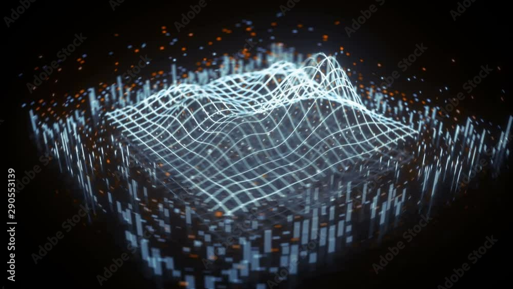 Waveform on grid surface