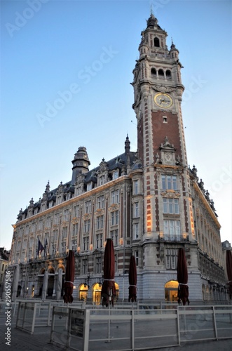 Fototapeta majestic belfry Lille France