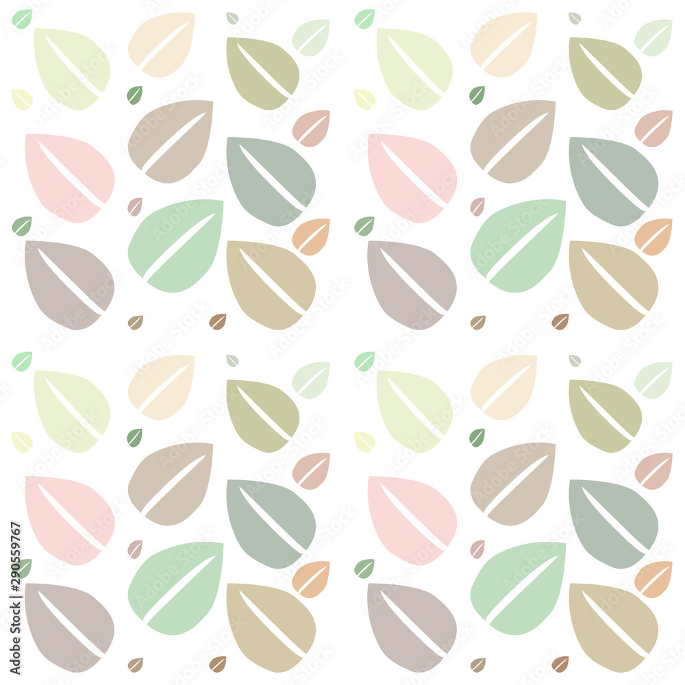 Autumn leafs background pattern in pastel shades. Used for making banner,  ecofriendly posters, environment nature related project work. Design for  book cover or templates for slide presentation Stock Illustration | Adobe  Stock