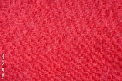 Red color linen canvas texture background