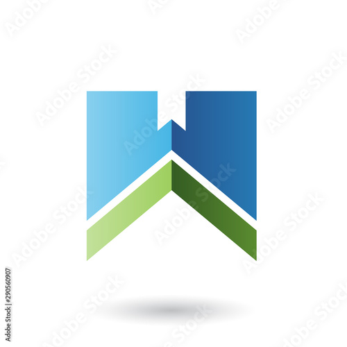 Blue and Green Letter W with a Thick Stripe Illustration Free Download Blue and Green Letter W with a Thick Stripe Illustration - GFXLoad
