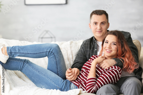 Cute young loving couple re...