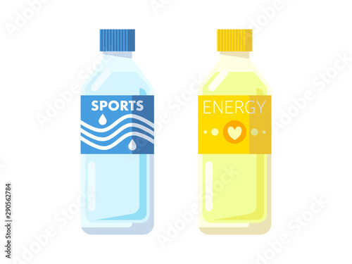 スポーツドリンクのシンプルなイラスト