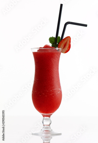 Strawberry Daquiri against white