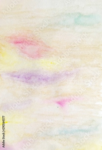 Abstract watercolor painting colorful background