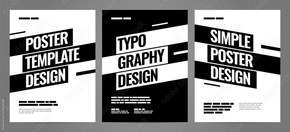 Plakat Prosty projekt szablonu z typografią na plakat, ulotkę lub okładkę.