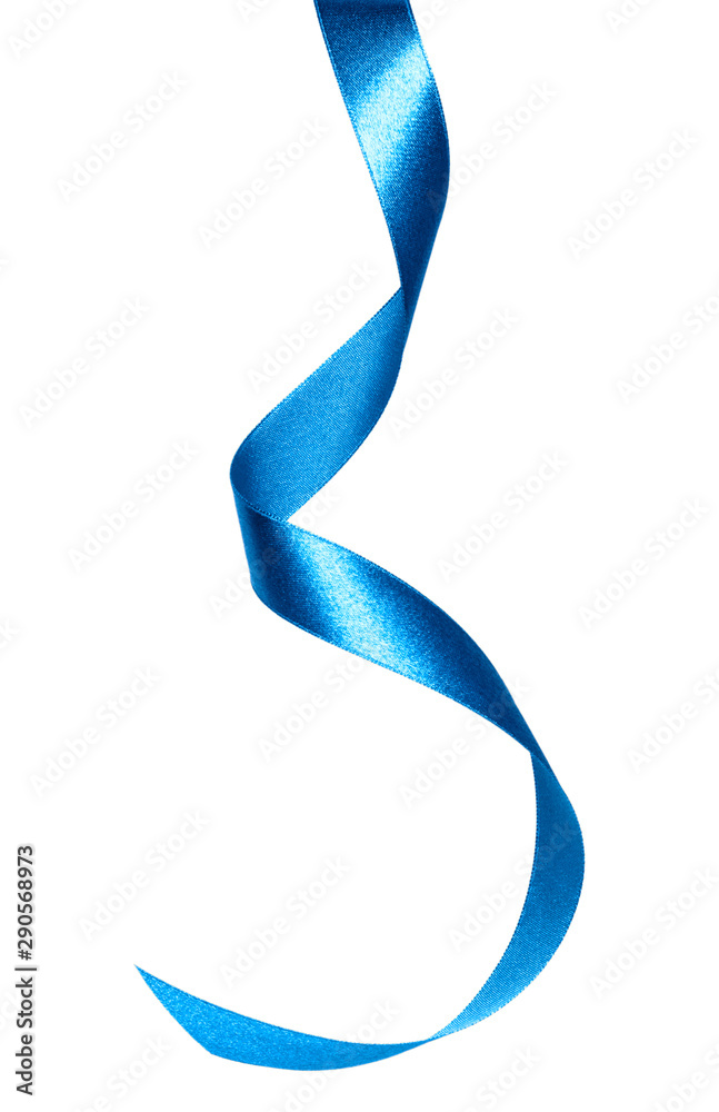 Shiny Light Blue Satin Ribbon On White Background. Vector Royalty Free SVG,  Cliparts, Vectors, and Stock Illustration. Image 51754682.