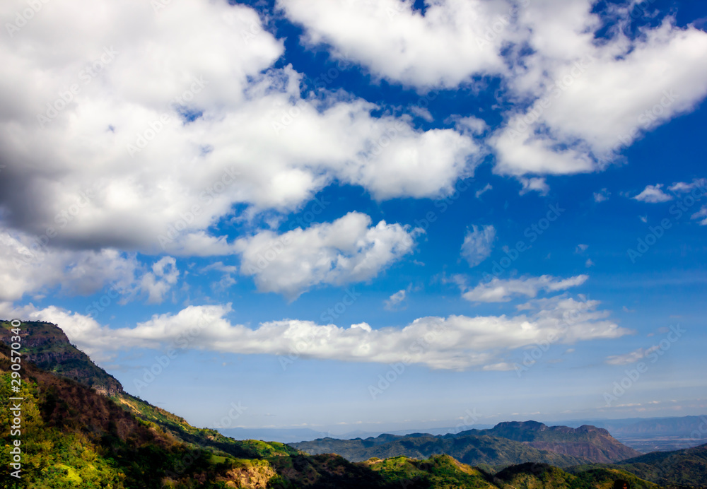 blue sky with cloud background