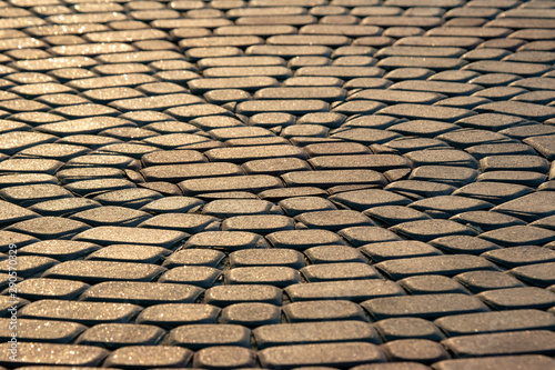 pavement close up in the sunlight