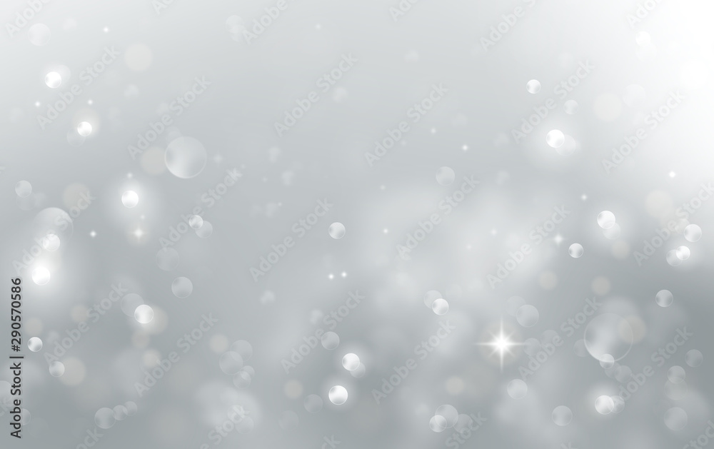 Silver bokeh background	