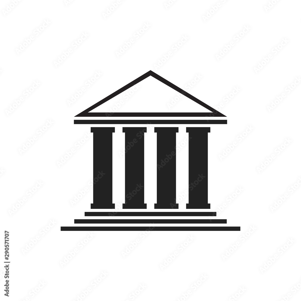 Bank icon. Saving or accumulation of money, investment concept. Vector illustration. Bank icon. Saving or accumulation of money, investment concept. Vector illustration.