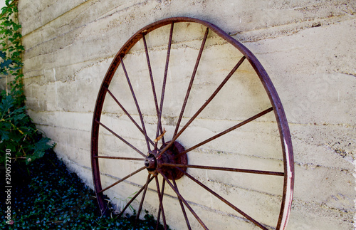 old wagon wheel