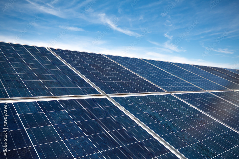 Solar energy panel photovoltaic cell and wind turbine farm Solar energy panel photovoltaic cell and wind turbine farm