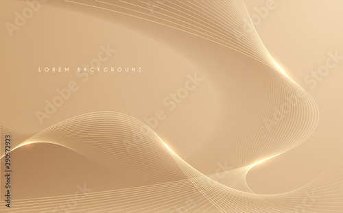 Gold pastel lines abstract bckground