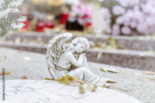 All Saints Day in the cemetery