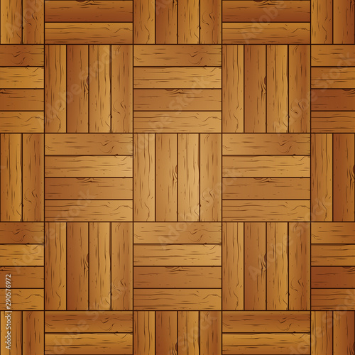Seamless background of wooden parquet  vector illustration.