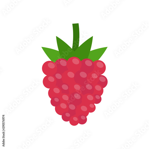 Raspberry icon. Vector illustration. Flat design.