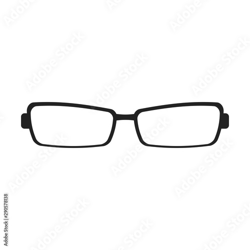 Vector Glasses. Flat icon.