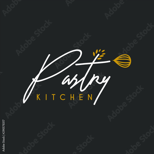 Bakery Logo Design Ideas. Vector with Script Font Lettering Icon for Cake and Cookie Bake Decoration Shop Template or Sticker