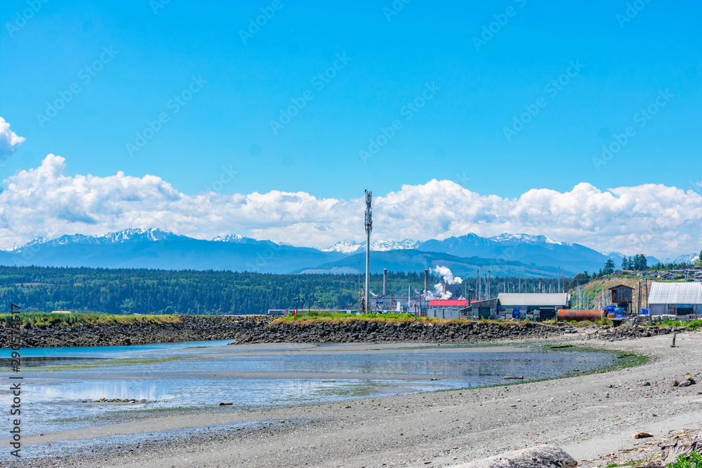 view of the sea and beach